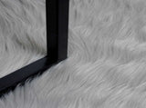 Faux Sheepskin Rug TAFALLA Grey 160 cm Polyester 42021538