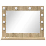 Vanity Mirror Rectangular Sonoma Oak 60 x 45 x 18 cm 868311