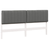 Upholstered Headboard White and Light Grey 180 cm 880167