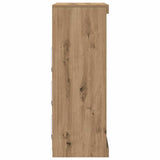LED Sideboard Artisan Oak 81 x 37 x 100 cm Engineered Wood 863049