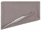 Cushion Cover 12 pcs HEERLEN Light Grey 40 x 40 cm Boucl 908481