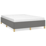 Bed Frame without Mattress Dark Grey 152x203 cm Queen Fabric 347207