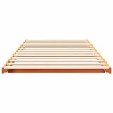 Bed Frame Wax Brown 75 x 190 cm Solid Pine Wood 873099