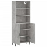 Highboard Concrete Grey 69.5x34x180 cm Engineered Wood 3189273