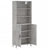 Highboard Concrete Grey 69.5x34x180 cm Engineered Wood 3189273