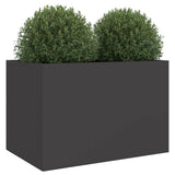 ZNTS Planter Black 62x47x46 cm Steel 841601