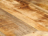 Dining Table 150x76 cm Solid Rough Wood Mango 351710