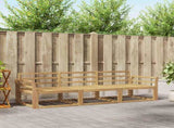 Outdoor Sofa Set 3 pcs White 254 x 83 x 73 cm Solid Acacia Wood 3385988