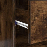 Desk with Drawer Smoked Oak 90 x 49 x 75 cm Engineered Wood 869270