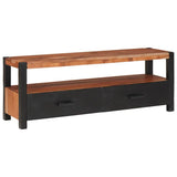 Media Cabinet Brown 110 x 30 x 40 cm Solid Acacia Wood 4104009