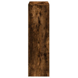 Room Divider Bookcase 3-Tier Smoked Oak 99x29x99 cm Engineered Wood 857962