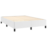 Bed Frame without Mattress White 135x190 cm Double Double Faux Leather 349875