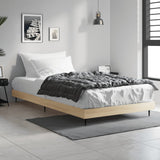 Bed Frame without Mattress Sonoma Oak 100x200 cm Engineered Wood 832264