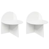Bedside Table 2 pcs High Gloss White 40 x 35.5 x 45.5 cm 8001140