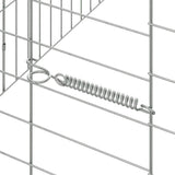 Rabbit Cage Silver 400 x 78 x 78 cm Galvanised Steel 42019234