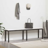 Bench White 160 x 35 x 45 cm Solid Pine Wood 892776