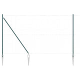 Ground Spike Fence Post 26 pcs Green Powder-Coated Steel 3350177