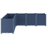 Garden Planter Blue Grey 160x160x53 cm PP 367866