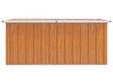 Outdoor Storage Box Galvanised Steel 150 x 101 x 91 cm Wood 42039102