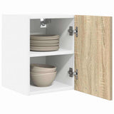 Hanging Cabinet Riga 2 pcs Sonoma Oak and White 30 x 31 x 40 cm 884119