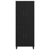 Highboard Black Oak 69.5 x 34 x 180 cm Engineered Wood 3416151