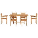 Garden Dining Set 7 pcs Natural Solid Acacia Wood 3375775