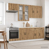 Kitchen Unit LUCCA 8 pcs Artisan Oak Engineered Wood 3438152