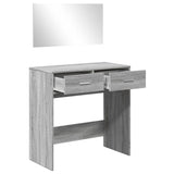 Dressing Table with Mirror Grey Sonoma 80x39x80 cm 840707