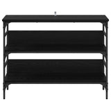 Console Table Black oak 100 x 32 x 75 cm Engineered wood 883555