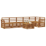 Sectional Sofa Set 7 pcs Natural Solid Acacia Wood 3374929