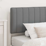 Bed Frame with Upholstered Headboard Light Grey 100 x 200 cm 878073