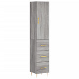 Highboard Grey Sonoma 34.5x34x180 cm Engineered Wood 3198847
