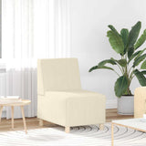 Modular Sofa Unit Armless 3 pcs Cream 55 x 74 x 82 cm 3399822