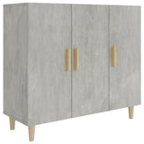 Sideboard Concrete Grey 90x34x80 cm Engineered Wood 812496