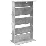 Magazine Rack Concrete Grey 70 x 41 x 126 cm Engineered Wood 899530