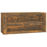 Shoe Rack Smoked Oak 100x35x45 cm Engineered Wood 816909