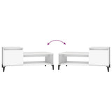 Coffee Table White 100x50x45 cm Engineered Wood 821132