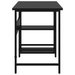 ZNTS Computer Desk Black 105x55x72 cm MDF and Metal 20550