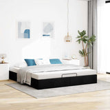 Ottoman Bed Frame without Mattress Black Super King Fabric 3310924