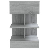 Bedside Cabinet Grey Sonoma 40x35x65 cm Engineered Wood 816043