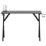 Gaming Desk with Y Shape Legs Black 110x60x75 cm 325406