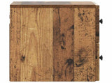 Wall-Mounted Bedside Cabinet 2 pcs Old Wood 33 x 34.5 x 40 cm 897972