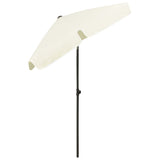 Beach Parasol Sand Yellow 180x120 cm 314719