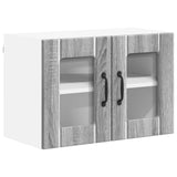 Wall Glass Cabinet LUCCA Grey Sonoma 60 x 31 x 40 cm 884977