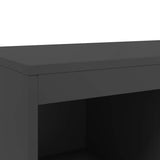 Highboard Black 68.5x39x111.5 cm Steel 846602