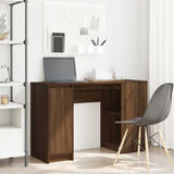 Desk Brown Oak 120x42x76 cm Engineered Wood 861820