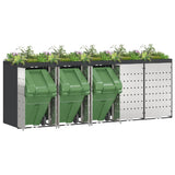 Wheelie Bin Storage for 5 Bins Anthracite 340 x 77.5 x 121.5 cm 3394786