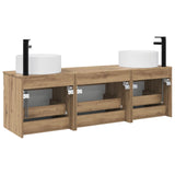 Bathroom Cabinet Set 3 pcs Artisan Oak 49 x 44.5 x 65.5 cm 3405786