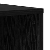 TV Cabinet Set 2 pcs Black Oak 37 x 35 x 107cm Engineered Wood 3393550