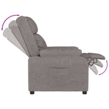 Recliner Chair Taupe Fabric 348116